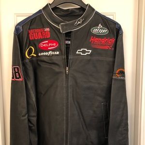 Dale Earnhardt Jr National Guard leather jacket